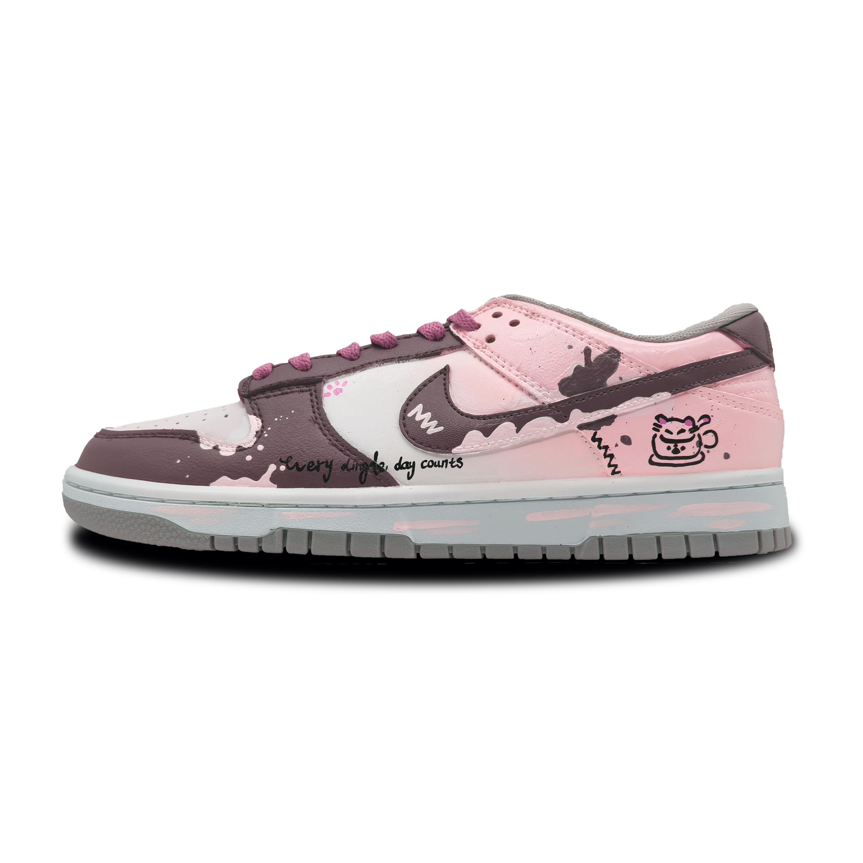 

Nike Dunk Pink Mist Sweet Kitten Abrasion Resistant Low top Skateboard Shoes Unisex Pink DD1391-103(Team497-) 35.5