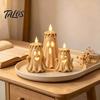 Detailed Resin Decor for House Halloween Ghost Candle Light Ornament, Desktop Sculpture, Figurine Decorative Small Sculptures Room Home Living Bedroom
