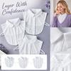 Women's Detachable Collar for Sweaters and Shirts, Versatile Fall Winter Stand Collar Accessory