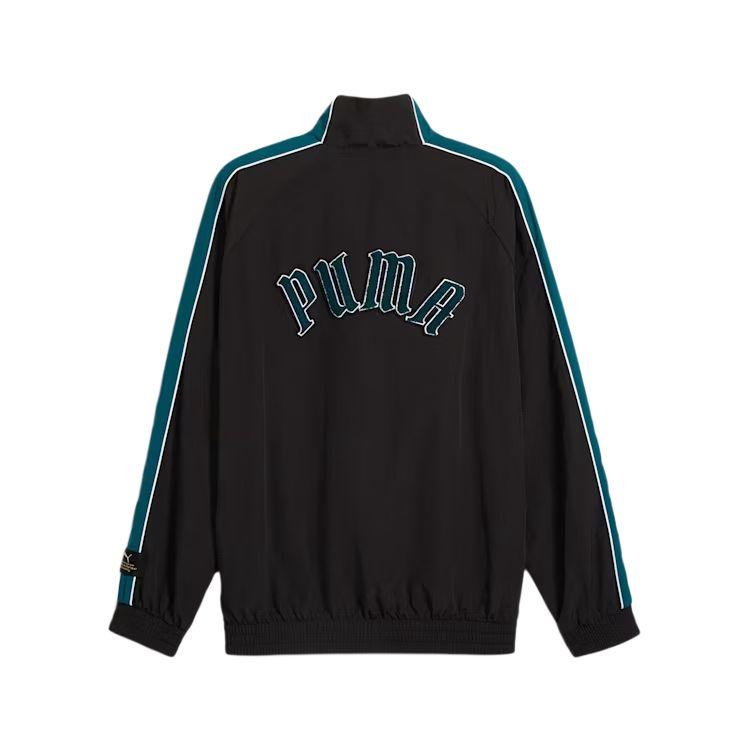 Puma Play Loud T7 Retro Color Block Windbreaker Jacket Unisex Jackets Black 626719-01