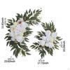 Wedding Arch Faux Flowers Welcome Sign Floral Decorations Artificial Flower Swag Backdrop for Window