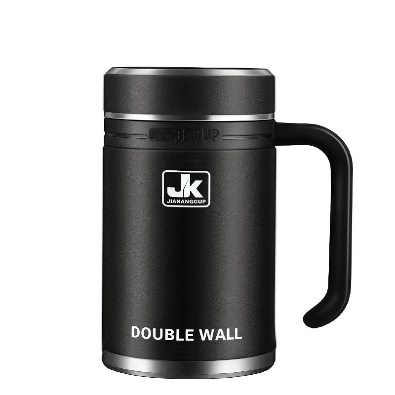 Water Bottle Stainless Steel Thermos Cup High-grade Business Office Water Cup Large Capacity Tea Cup with Handle