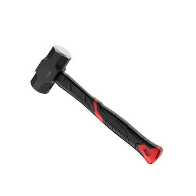 1pc Heavy Octagonal Hammer High-Carbon Steel Hammer Non-Slip Handle 1LB 2LB 3LB For 620g / 1220g / 1650g Black, Red 3-sizes