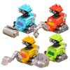Children'S Drop-Resistant Pressing Engineering Team Set Small Sliding Toy Car Pull Back Excavator Robot