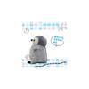 Shinada Global Mochi Series Penguin Plush Toy Mini Gray 7x5x14cm Animal Soft Toy