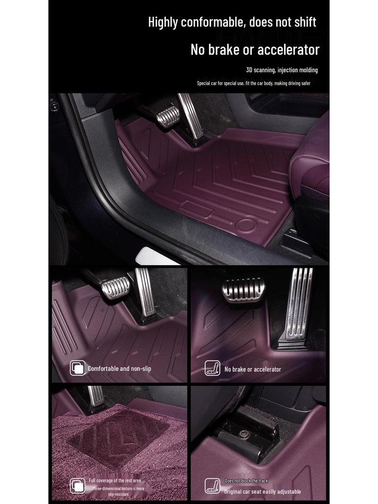 Eco-Friendly TPE Floor and Trunk Mats for Xiaomi SU7 - Original Interior Color Match