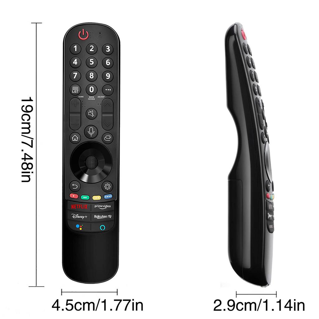 21GA 12m Range Remote Control Compatible for 4K UHD OLED Smart Voice TV