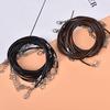 10Pcs 1.5Mm Adjustable Black Leather Cord Rope For Diy Necklace Bracelet Making