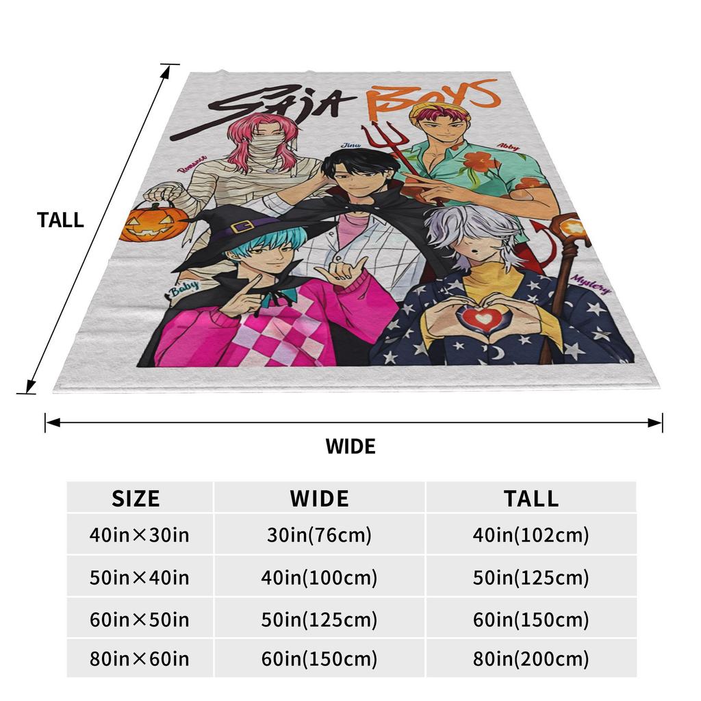 Saja Boys Kpop Hunter Halloween Blankets Quality Soft Warm Bedding Throws Autumn Girls Boys Couch Bed Street Trend Bedspread
