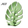 Creative Gift for Coworkers 3D Printed Monstera Leaf Phone Holder, Cute Desktop Cell Stand, Decorative Tropical Office Table Decoration Mount Home and