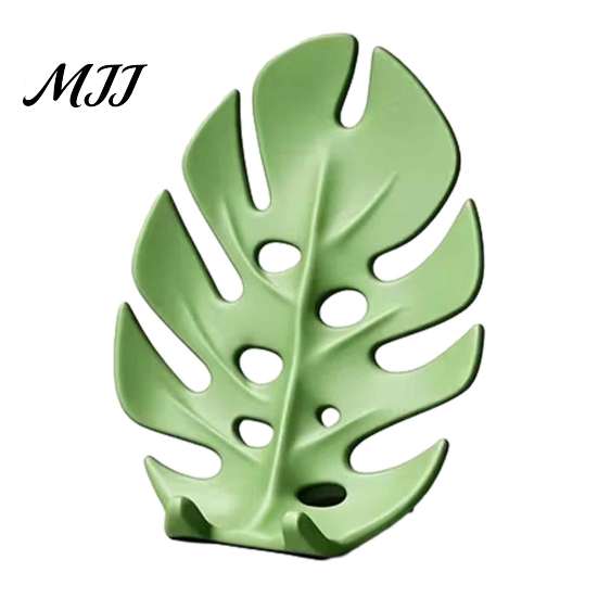 Creative Gift for Coworkers 3D Printed Monstera Leaf Phone Holder, Cute Desktop Cell Stand, Decorative Tropical Office Table Decoration Mount Home and