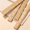 High-Quality Dual-Scale Bamboo Tailor's Ruler for Hanfu Cutting