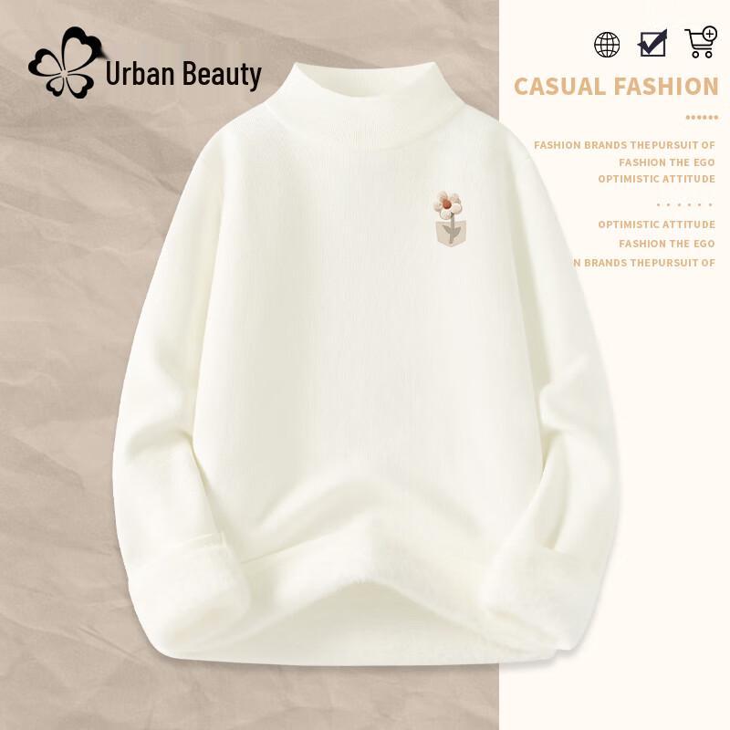 Urban Lady Women s Plush Half-High Collar Sweater S