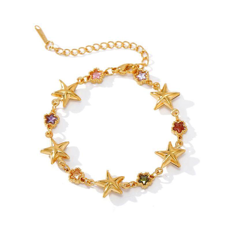 Chenhe explosive DIY bracelet multi-element pendant niche design sense simple stainless steel light luxury hand jewelry