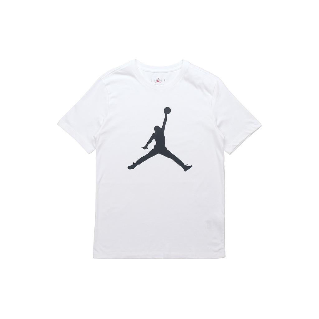 Jordan Jumpman Logo Print Crew Neck T-Shirt Men Tops White DA6797-100