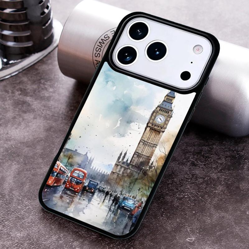 London Bus England Big Ben Phone Case for iPhone 17 16 15 Pro Max Air 14 13 12 11 Plus Shockproof Capa Cover