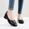 Women's Genuine Leather Formal Low-Heel Square-Toe Shoes, Soft Sole & Surface, Versatile for Work