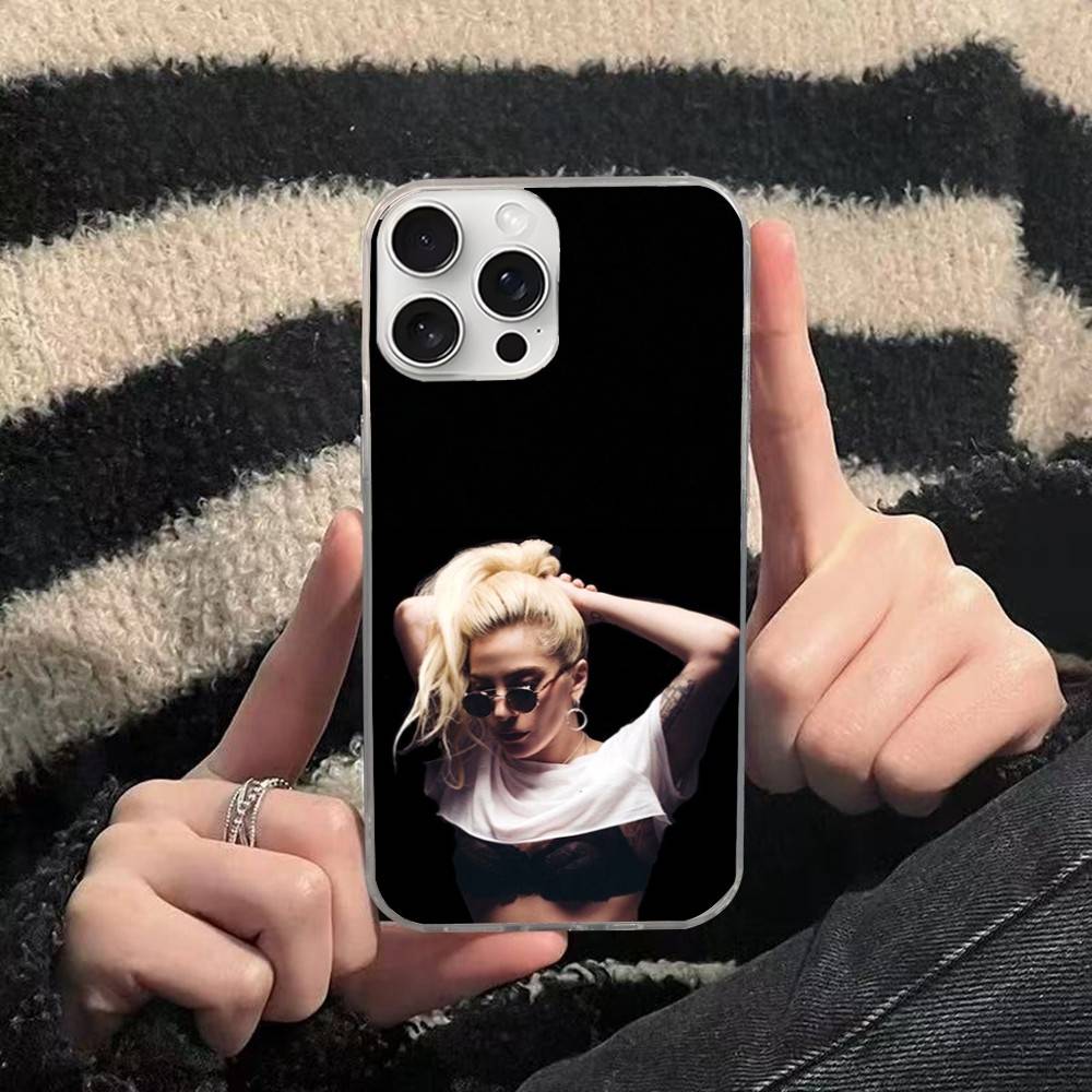 Singer L-Lady Gaga Mayhem Phone Case For iPhone 17 16 15 14 13 12 11 Plus Pro Max Satin Colorful Glossy Surface