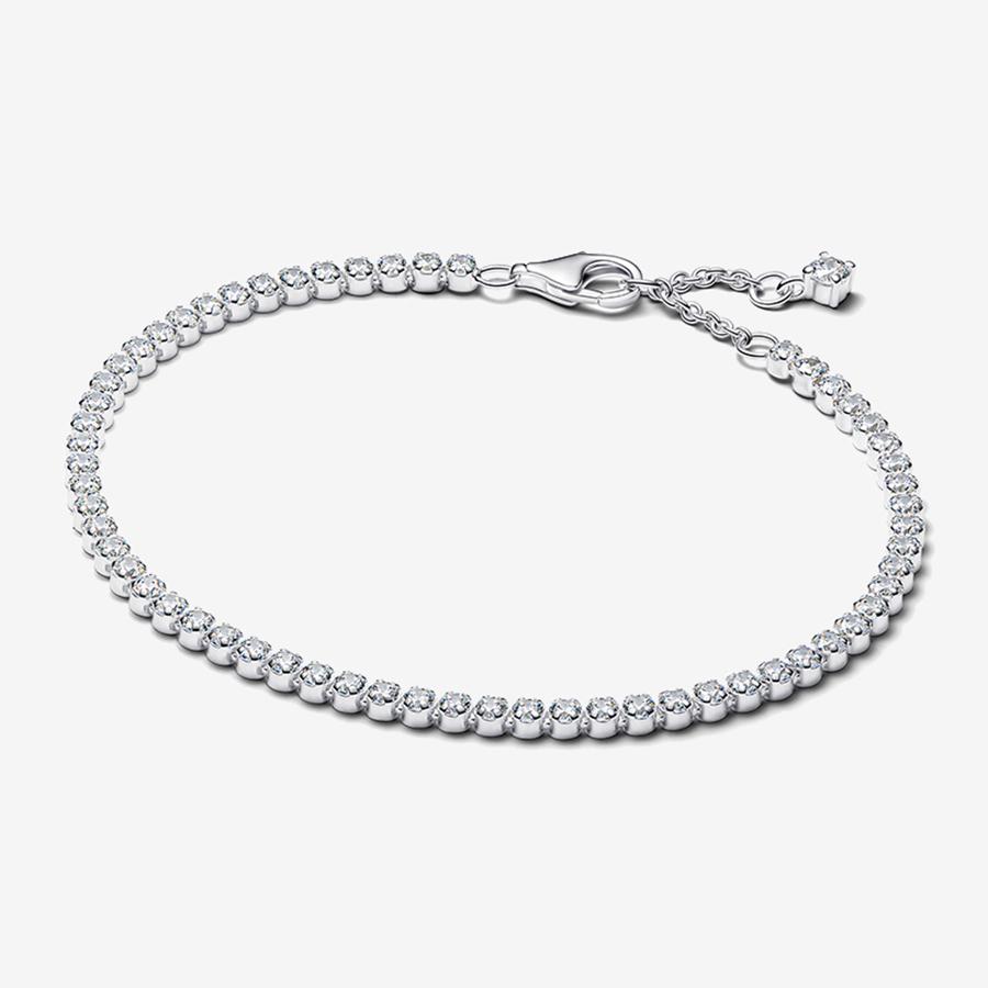 Neues 925er Silber Funkelndes Herz zu Herz Ewige Rose Tennis Schiebearmband Mode DIY Charme Schmuck Exquisites Geschenk