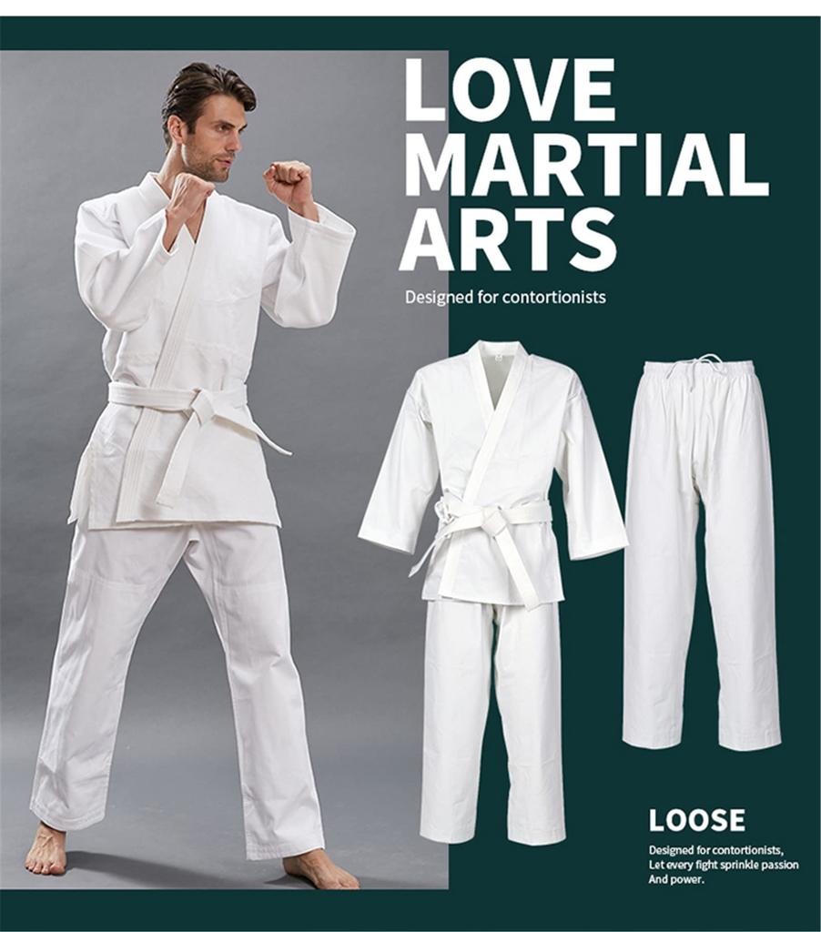 Judo Karate se vším pro karate, bojové sporty, volné cvičení, doporučeno pro školu, fyzickou aktivitu, unisex kimono, kimono, opasek, bavlna, trénink, lekce, kimono