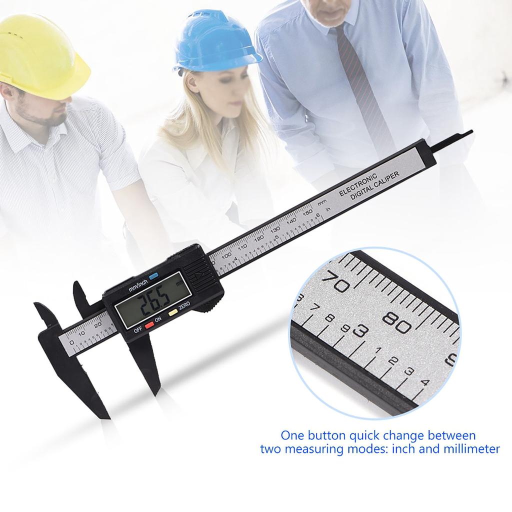Digital Caliper with Extra Large LCD Screen for Measuring Inside Outside Depth Steps