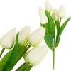 Tulip Bouquet of Tulips Beautiful Like a Living Flower Artificial Flowers White Ecru 5pcs