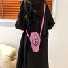 Women Fashion Shoulder Bag Large Capacity Coffin Shaped Casual Satchel Bag Adjustable Strap Spider Web Halloween Gift