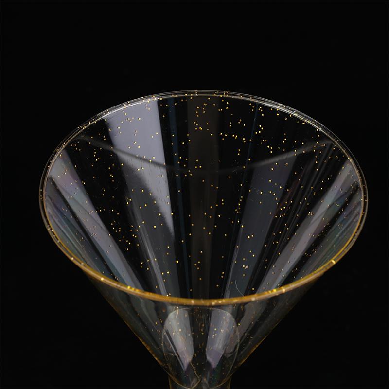 10 Pcs Plastic Martini Cups Transparent Cocktail Dessert Unbreakable Mini Cups For Wedding Party Bowl Wine Ice Cream