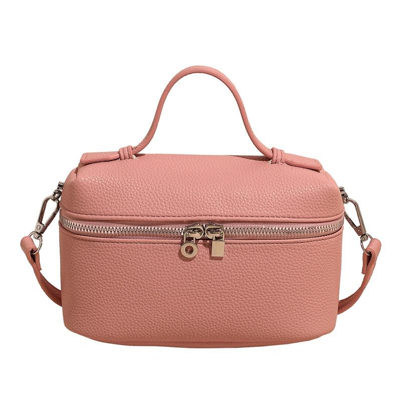 2025 summer new lunch box bag fashionable and simple women's bag commuting to work portable box bag crossbody small square bag