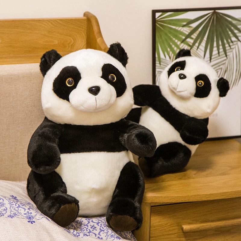 Jucărie de pluș Panda nou-născută, moale, umplută, simulare animală de desene animate, ursuleț, papusa, decor acasă, cadou de ziua de naștere pentru fete și copii