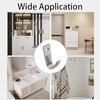 Stainless Steel J-type Wall Hanging Single Hole Hook 6 Packs Silver Hanging Coat and Hat Bag Towel with Screws