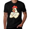 Angry Chicken (Black) Tshirt Ultra Soft Breathable Tee Top