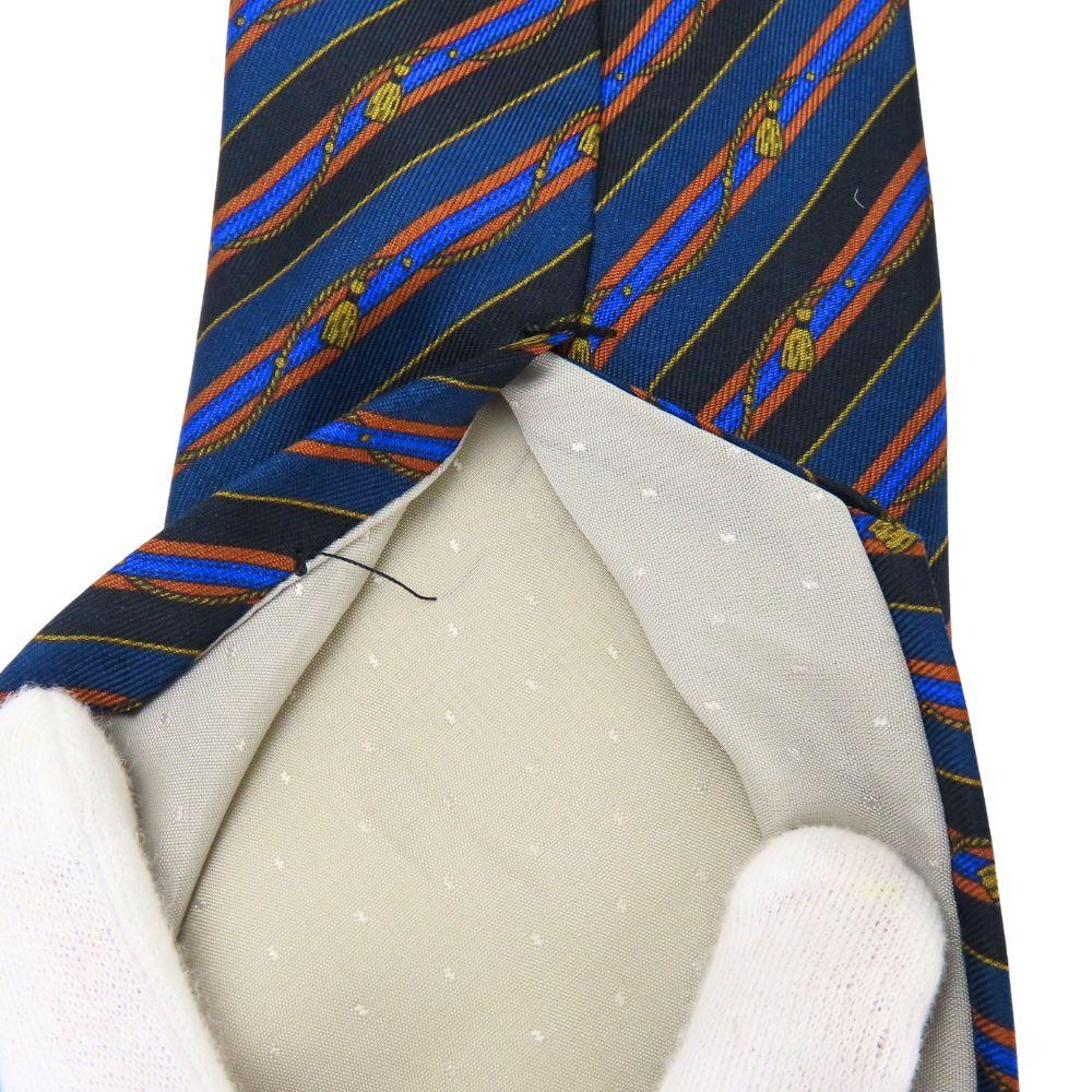 Gebrauchte CELINE Krawatte Regimentskrawatte Marine System mehrfarbig Anzug