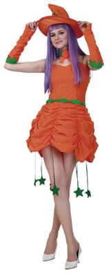 Pumpkin Girl Witch Costume Genuine Product [Clear Stone] Women's 155cm-165cm