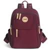 Women's Nylon Backpack with Multiple Zipper Pockets Large Capacity School Bag for Students Daily