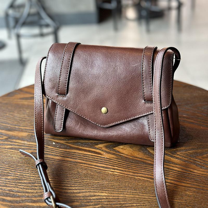 

Johnature, простая женская сумка из натуральной кожи, винтажные сумки на плечо, однотонная сумка-мессенджер из натуральной мягкой яловой кожи кофейный