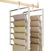 Foldable Multi-Tier Trouser Rack Wardrobe Storage Organizer Space Saving Hanger For Home Bedroom Closet And Retail Display