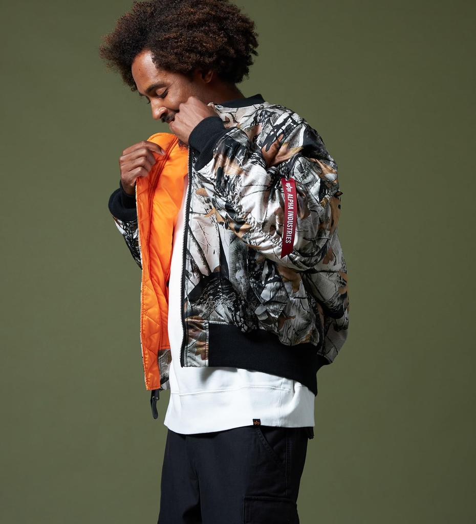 Alpha Industries Nylon US Real Tree MA-1 Jacket, Spec, 2000, Men's, 2000-525,