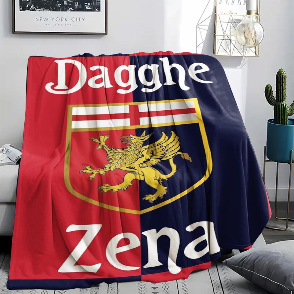 Genoa CFC Print Flannel Blanket, High quality Comfortable for All Seasons, Home Decor, Warmth and Comfort, Perfect for Christmas Gifts28