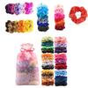 60pcs Premium Velvet Hair Scrunchy Hair Band Women Girls Hair Accessory Bag Gift
