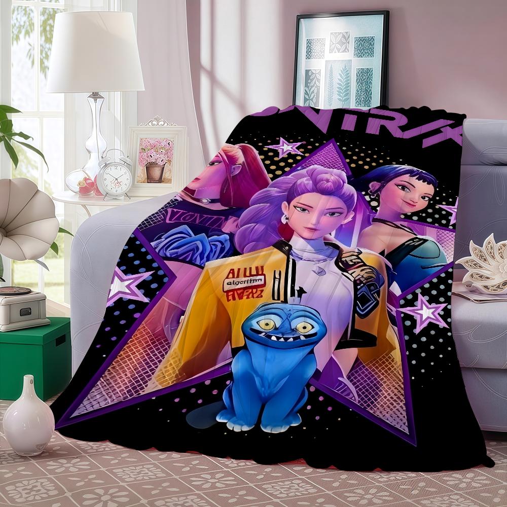 K KPop P D Demon H Hunters Decke Weich und hautfreundlich Für Sofa Bett Nickerchen Tagesdecke Ganzjahresdecke
