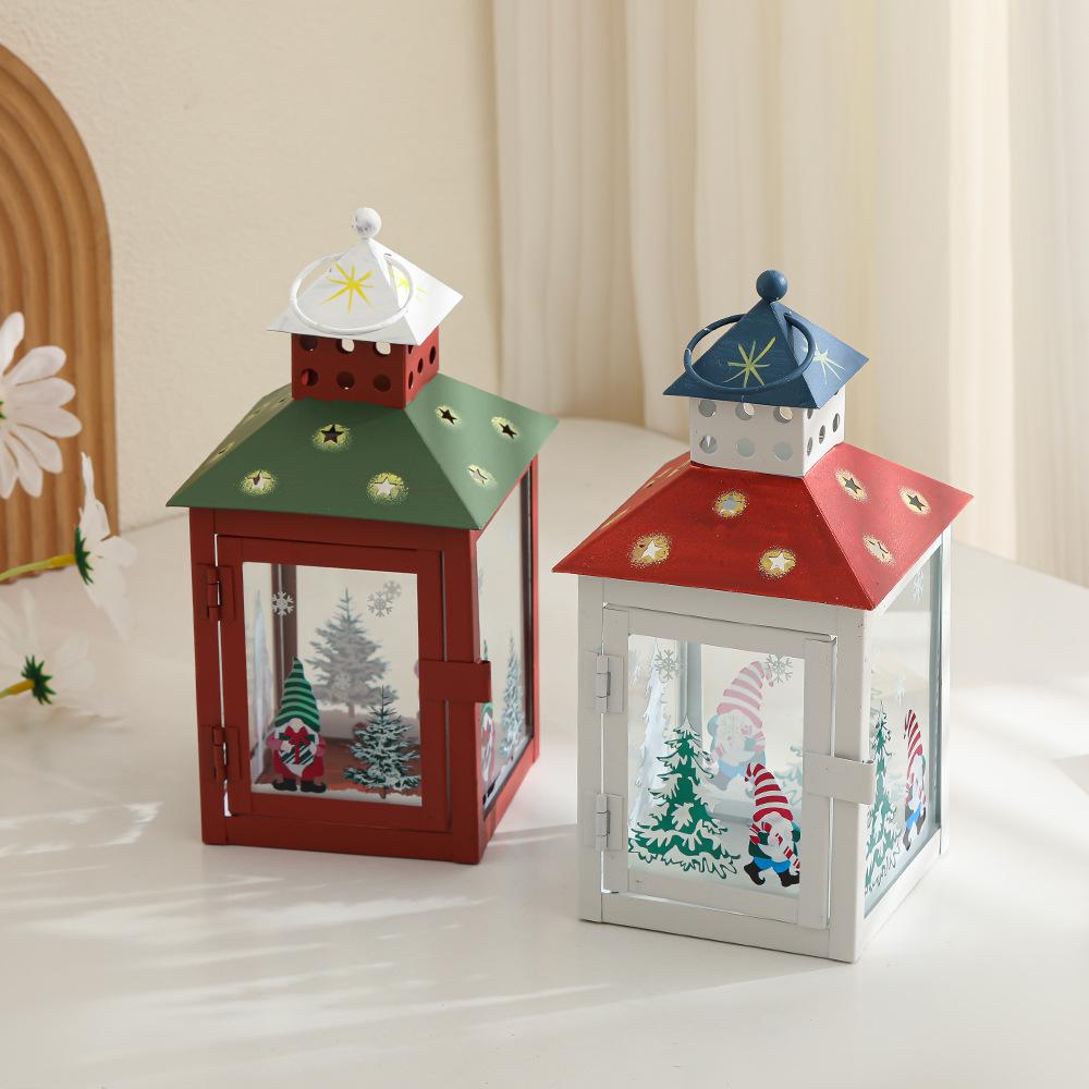 Christmas Candle Holder Creative Wind Light Candle Shades Candle Chandeliers Decorative Atmosphere Dress Up Lighting Scene