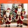 Santa Standing Figurine Santa Christmas Claus Figure With Gifts Bag And Present Box Christmas Decoration For Holiday Party Home Decor