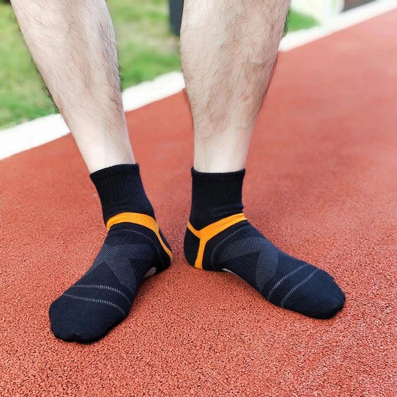 10 STÜCKE=5 Paar Hochwertige Baumwolle Neue Herbst Herrensocken Laufen Winter Freizeit Atmungsaktive Aktive Socken Streifen Sportsocken EUR38-48