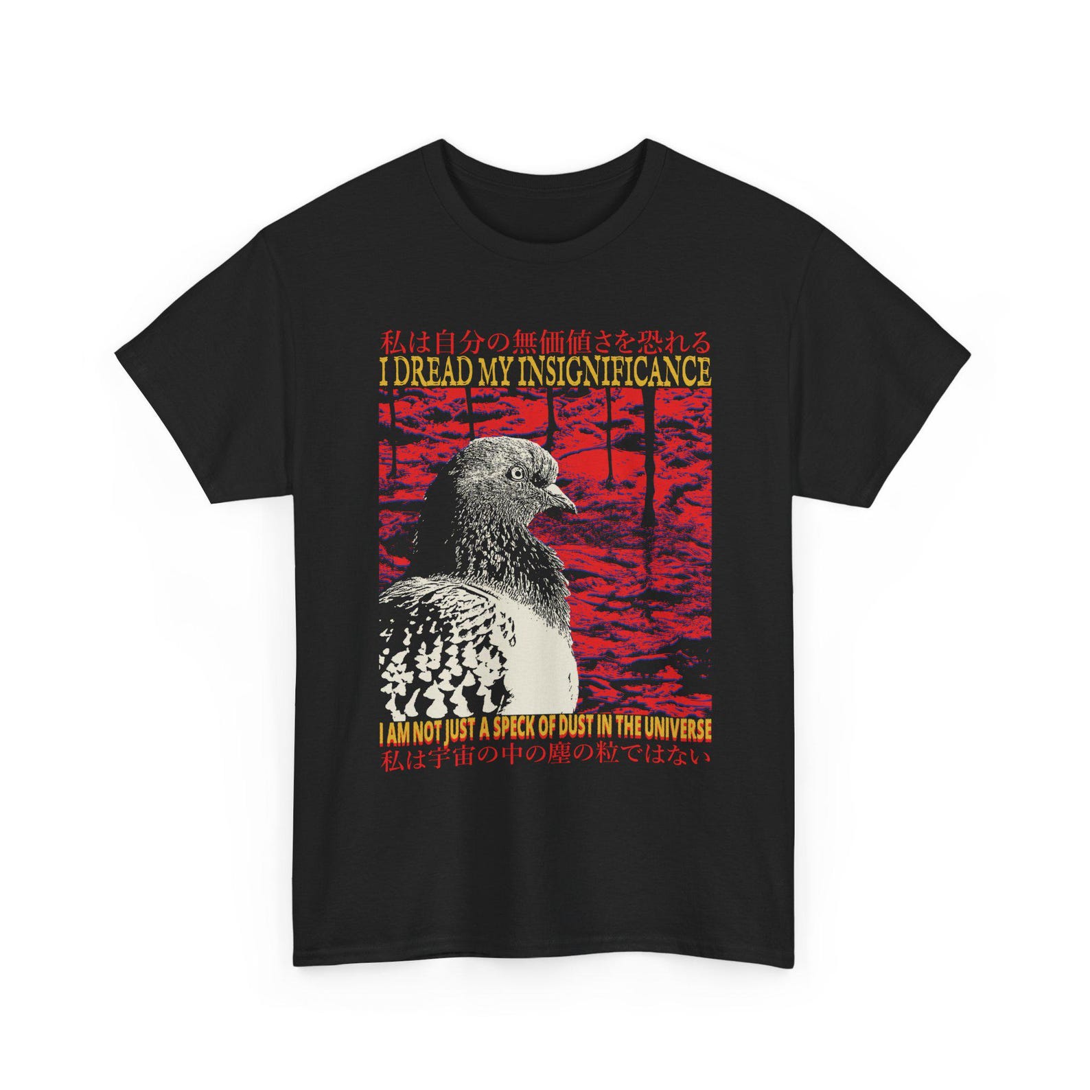 I Dread my Insignificance Vintage Japanese Pigeon T-Shirt 3XL