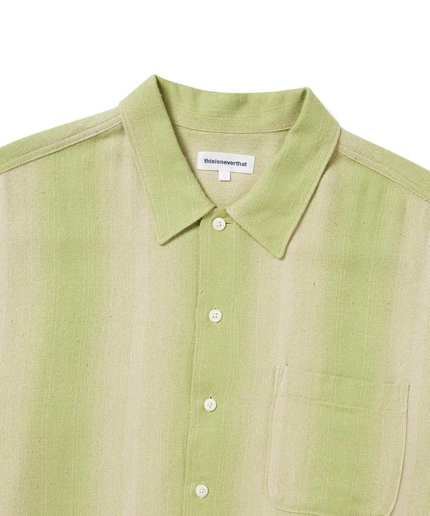 THISISNEVERTHAT Nep Bold Striped Shirt Yellow Green
