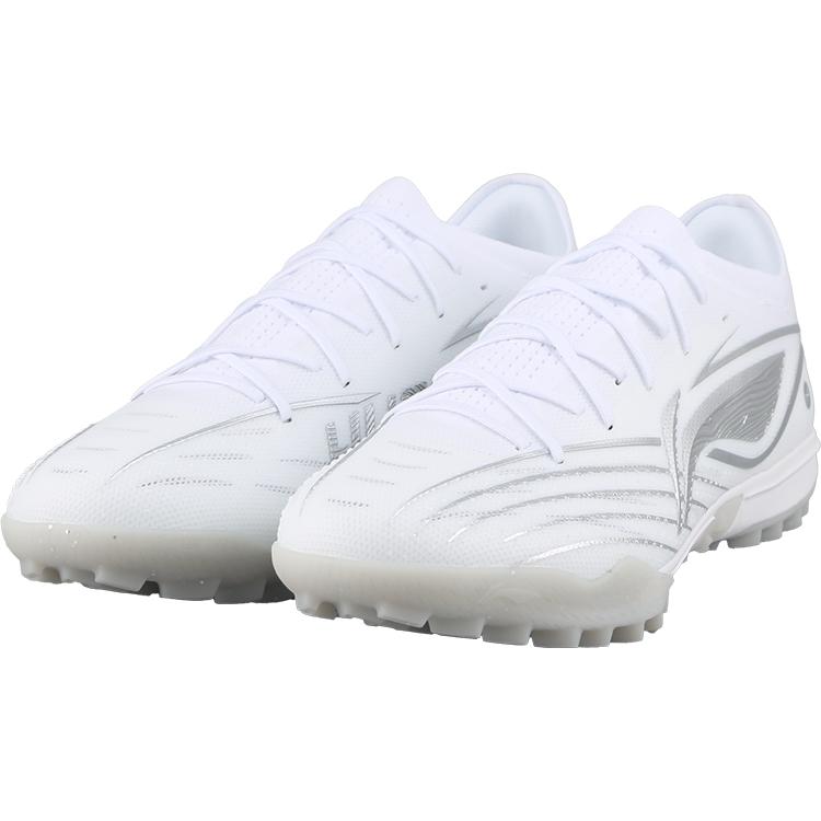 Li Ning Shadow 3.5 Fashion Comfortable TF (Rubber Studs) Artificial Turf Non-Slip Durable Soccer Shoes Men Soccer Shoes Silver YSTV023-4