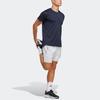 Adidas Reflective Stripe Running Short Sleeve Tee Men Tops Legend-Ink-Blue IB8950