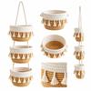 Cotton Rope Wall Hanging Basket Tiered Structure Woven Hanging Organizer  Key Organization