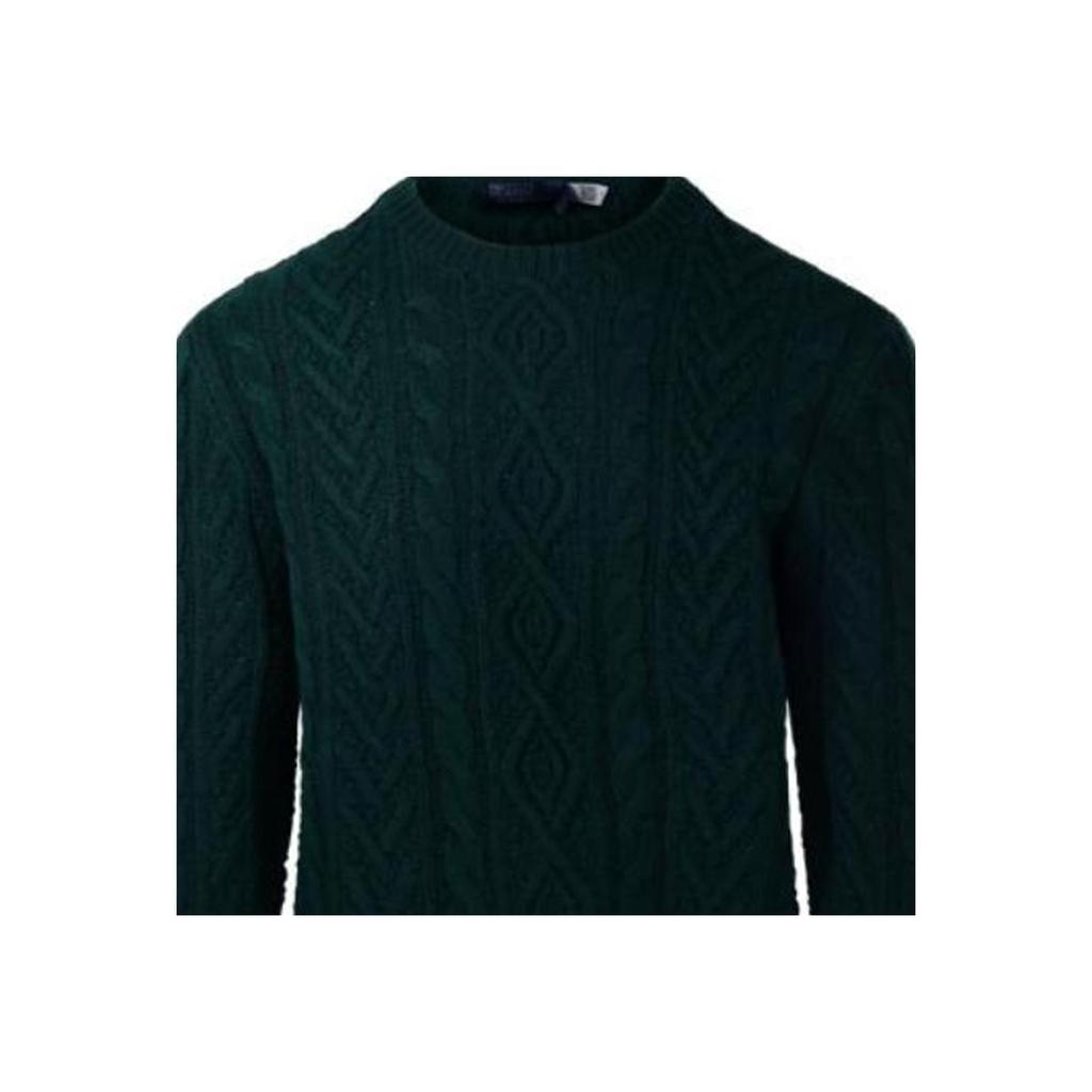 Polo Ralph Lauren Solid Color Crew Neck Long Sleeve Pullover Sweater Men Sweater Green 710949800-001